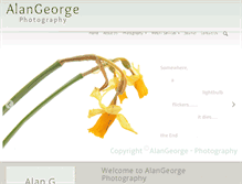 Tablet Screenshot of alangeorge-photography.com